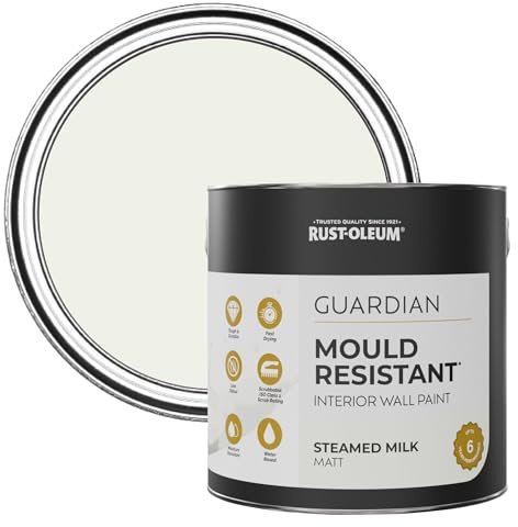 Rust-Oleum White Guardian Mould Resistant Wall Paint - Steamed Milk 2.5L