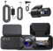 4K Dash Cam Front and Rear, 360° Rear Camera Built-in GPS and WiFi, 2.89” IPS Screen, Night Vision 170°Wide Angle, with 64GB SD Card