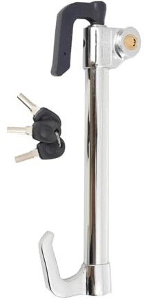 CDZHLTG Auto Lenkradschloss Bremspedal Kupplungsschloss Versenkbarer Haken Universelle Wegfahrsperre Diebstahlsicherung Für Van Auto SUV LKW LKW Schwere Auto Auto Sicherheit mit 3 Schlüsseln