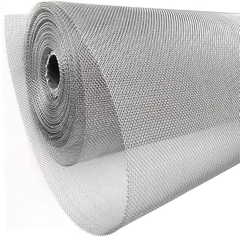 Grillage métallique à mailles fines - 40 x 200 cm - En acier inoxydable - 40 mailles - Pour moustiquaire, souris, filtre