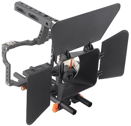 aqxreight Professionelle Kamera -Set mit Follow und Matte Box für GH4 A7S Series Rig Kit