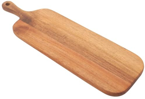 LSNNMU Käseplatte Schneidebrett aus Holz, Käsebrett, Pizza, Brot, Obst, Sushi-Tablett, Servierbrett, Charcuterie-Brett mit Griff