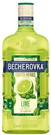 Becherovka Lima y Basilico - Licor de hierbas - 500ml