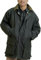 Regen-Jacke, gesteppt, gepolstert, Baumwollwachs Gr. XXX-Large, olivgrün