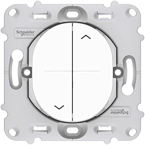 Schneider Electric S261208 Ovalis - interrupteur 2 boutons pour volet roulant - fix. par vis