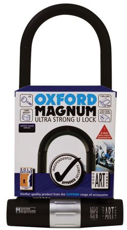OXFORD OF173, Lucchetto Unisex-Adulto, Nero, 180 x 340 mm