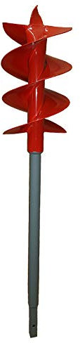 200mm Bohrkopf für Erdbohrer ohne Griff -VERLÄNGERBAR- auch als Brunnenbohrer, Handerdbohrer, Erdlochbohrer, Brunnenbohrgerät, Pflanzbohrer, Zaunbohrer, Pfahlbohrer UVM. einsetzbar !
