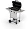 Campingaz Expert Plus Barbacoa gas piedra volcanica, parrilla gas con dos quemadores compactos, 7 kW de potencia, parrilla de acero y mesas laterales, Color Negro, Gris