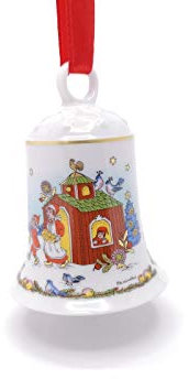 Porzellanglocke Weihnachtsglocke 2003 - Hutschenreuther - OHNE Verpackung