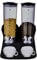 SHINE Dry Food Double Cereal Dispenser Box Container Machine Oatmeal,nuts Black