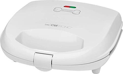 Clatronic DCM 3683 - Máquina para hacer galletas para perros y mascotas con forma de huella y hueso, Dog Cookie Maker, incluye recetas Propuestas, 700W