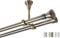Rollmayer elegant und modern metall Antik Gold Vorhangstange/Gardinenstange Ø 19mm Rohr (120cm Prince, im Gold, Deckenbefestigung, 2-läufig). Ohne Ringe!