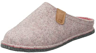 Rohde Damen Hausschuhe Pantoffeln Softfilz Lucca 6820, Größe:36 EU, Farbe:Rosa