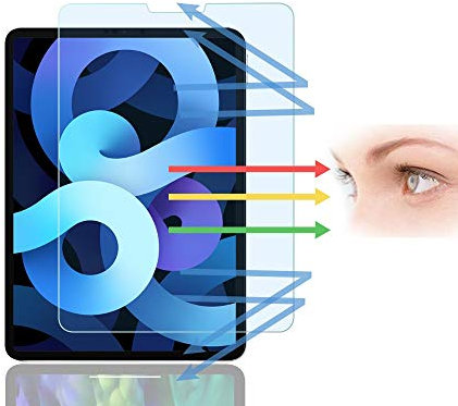 PaceBid Anti Luce Blu Vetro Temperato Compatibile con iPad PRO 11 2020/2018, [Blocca L'eccessiva Luce Blu Nociva & IRaggi UV][Anti Affaticamento degli Occhi][Face ID Completare]