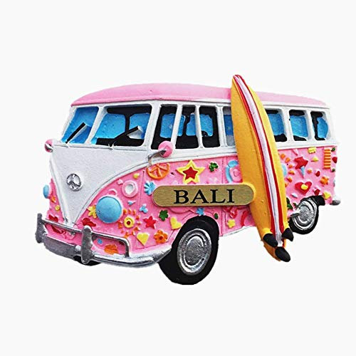 Kühlschrankmagnet in 3D-Bus-Form, Bali, Indonesien, Reise-Souvenir, Geschenk, Heim, Küche, Kühlschrank, Dekoration, Magnetaufkleber, Bastel-Kollektion