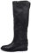 IF Fashion Scarpe Stivali da al Polpaccio Biker Motociclista Equitazione Donna con Borchie Zeppa Interna LY81-4 Nero N.40