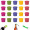 GZhaimai 20 Pièces Bouchon de Bouteille, Réutilisable Bouchon Silicone, pour Bouteilles de Vin, BièRe, Champagne, avec 1 Tire-Bouchon(5 Couleurs)