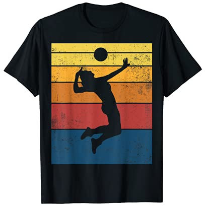 Volleyball Retro Vintage Geschenk T-Shirt
