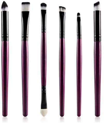 Bswefty Maquiagem Lot de 10 pinceaux de maquillage en forme de sirène pour fard à paupières, blush, fond de teint, pinceau à lèvres avec strass