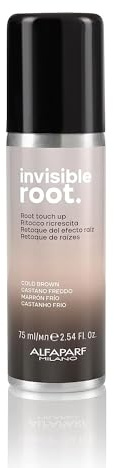Alfaparf Milano Invisible Root Touch Up Spray - Cool Brown - Temporary Hair Color Spray - Root Concealer - Cool Brown Hair Color Regrowth Cover Up - 2.54 fl. oz.