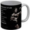 French Unicorn Tasse Arnold Schwarzenegger inspirierendes Zitat The Meaning of Life Englisch