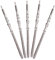 5 Stück Uhrwerk Stiel Uhr Kit Teile NH35 NH36 NH38 NH39 Bewegung Uhr Stiel Ersatzteile, Silber/schwarz