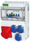 BAUSTROMVERTEILER WANDVERTEILER KOMPLETT VERDRAHTET 32A 16A 230V MIT CEE DOSE ZÄHLER IP65, 3. 1x32a 3x230v MIT LS