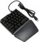 Bewinner Einhändige Tastatur, 35 Tasten Tragbare -RGB-Gaming-Tastatur, USB-Kabel-Half-Tastatur, Ergonomischer Game-Controller für PC-Spieler