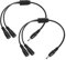 YACSEJAO DC Y Splitter Kabel 2PCS 12V DC 3.5mm x 1.35mm 1 Stecker auf 2 Buchsen Adapterkabel für CCTV Sicherheitskamera, DVR, HDVD, LED Strip Light(1FT/30CM)