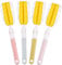 INVODA Bottle Brush Long Handle Cup Cleaner Brush Sponge Bottle Scrubber Detachable Handle Portable Sponge Cleaning Brush for Baby Bottle Dishwashing Kitchen Clean Glasses Mugs (4 PCS)
