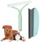 Amaxiu Haustier Haarentferner kamm Bürste Pet Pinsel Set, 2pcs Hund Katze Haarentferner Teppich Couch Haarentfernung Werkzeug schnell Fussel Entferner Haustier Haar Haar Entferner Kamm(Hellblau)