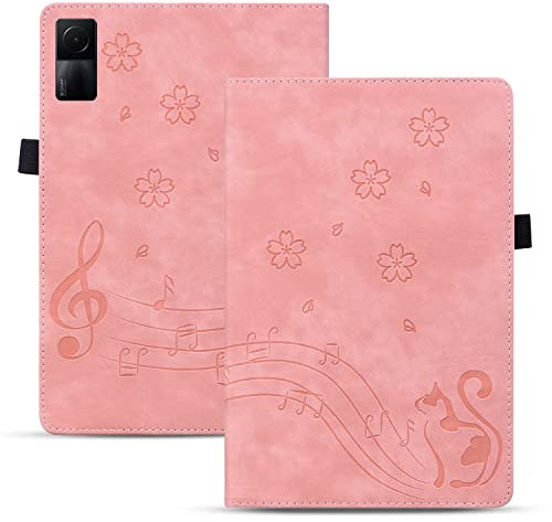 TEDTIKJT Funda para Tableta Xiaomi Redmi Pad 10,61 Pulgadas 2022 Carcasa Cuero PU Flip Case Cover con Ranura Tarjetas y Función de Soporte Carcasa Protectora para Xiaomi Redmi Pad 10,61, Rosa Gato