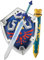 DEGUISE TOI Die Legende von Zelda Link Schild und Schwert für Kinder - Blau