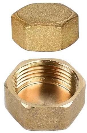 Lot De 2 Bouchons Filetés En Laiton, Bouchons D'Écrou Aveugle En Laiton, Bouchons De Prise De Machine À Laver, Bouchons De Radiateur, Accessoires De Conduite D'Eau De Robinet