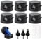 WOLMIK Magnetic Cable Management Clips - 6PCS Phone Charging Cable Holder Self Adhesive USB Wire Manager Keeper Desk Cable Charger Cord Organizer for Home Nightstand Office Wall Car Cable Tidy - Black