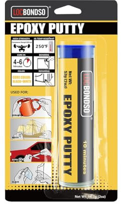 LOCBONDSO Epoxy Putty,Impastare Epossidica Bicomponente,impermeabile Resistenza alle alte temperature 210°C | Sigillo di riparazione per metallo, legno, ceramica | 2 componenti colla