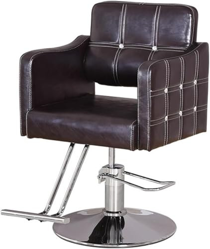 GLMGBP Verstellbarer Friseurstuhl, Friseurstuhl, Salonstuhl, Salonstuhl für Friseure, Friseurstuhl, Friseurstuhl für Zuhause, Stylistenstuhl, Hydraulikpumpe mit 360°-Drehung, Allzweck-Salonausstatt