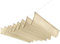 Ausziehbares Wellen-Sonnensegel, individuell verstellbar, für Terrasse, Pavillon, Markise, reißfest, wasserdicht, Sonnenschutz, UV-Schutz, für Außenbereich, Garten, Balkon, Strand, Beige, 0,5 x 4 m