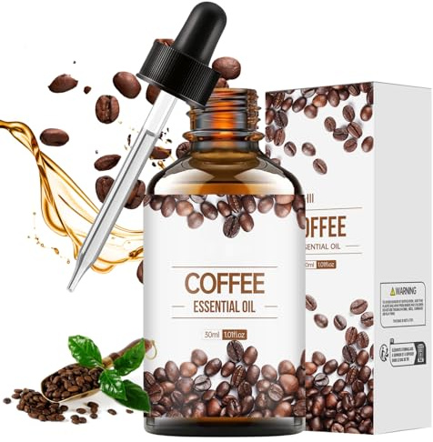 Kaffeeöl 30ml - Kaffeeöl Gegen Falten - Pure Coffee Essential Oil - Organisches Kaffeeöl für Haut Körper Haarpflege, Straffendes Öl - Feuchtigkeitsspendendes, Verjüngendes und Straffendes öl