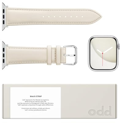 a.odd Leather Strap for Apple Watch Straps 38mm 40mm 41mm 42mm 44mm 45mm 46mm 49mm, Men Women Genuine Leather Replacement Band for iWatch Series 11 10 9 8 7 6 5 4 3 2 1 SE Ultra 3 2 1