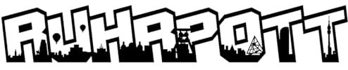 Skyline4u Wandsticker Ruhrpott Wandtattoo Schriftzug Skyline 80 x 13,3cm schwarz
