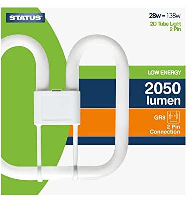 Status S28W2XD2PIN1PKB6 GR8 28 W Low Energy Light Bulbs - White