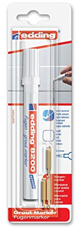 Fugenmarker e-8200 Rundspitze 2-4mm weiß 5er-Sparpack