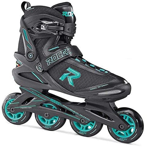 Roces Damen Icon Inliner, Black/Aqua, 38