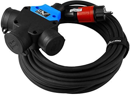 Rallonge électrique Schuko H07RN-F 3 Voies 25 m 3 x 2,5 mm 9269