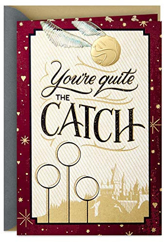 Hallmark Harry Potter 659VFE2019 Valentinstagskarte für bedeutende andere (Goldener Schnatz)