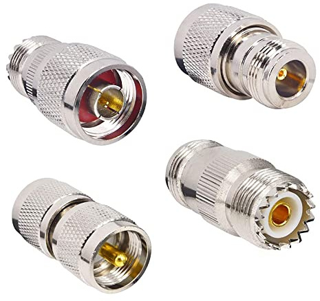 RFaha 4 stücke N typ Männlich/Weiblich zu UHF PL-259 SO-239 M/F HF-koaxialer Adapter stecker Kit (F36-4)