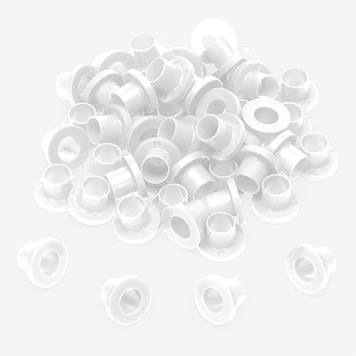 Danmar 100 Stück Nylon-Unterlegscheiben – weiß.