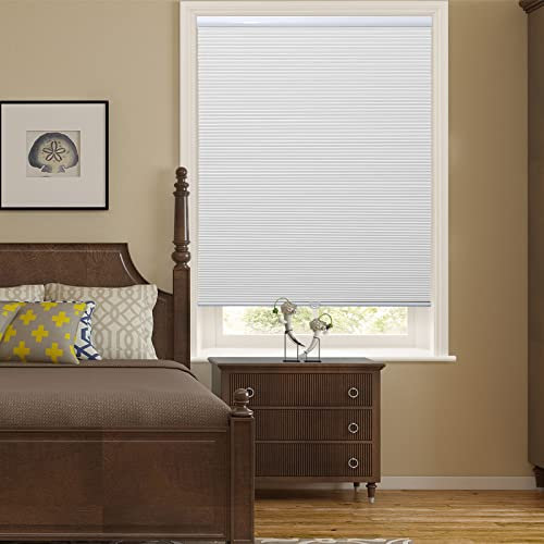 SUNFREE Cellular Shades Verdunkelungsrollo, schnurlos, Wabenfensterblenden für Schlafzimmer, Jalousien für Fenster und Tür, Zuhause und Büro, Weiß, 88,9 cm B x 182,9 cm H