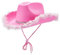 Geagodelia Filz Cowboyhut Damen Flauschig mit Federn Krempe Tiara Cowgirl Kostüm Hut Erwachsene Halloween Kostüme Hut Karneval Partyhut (Pink B, Einheitsgröße )